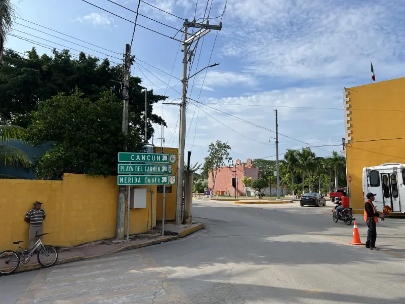 皮斯特鎮算是在猶加敦半島挺中間的位置，往半島的其他城市的距離都不算太遠。