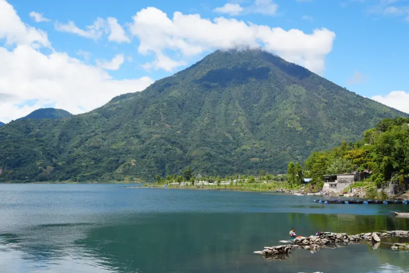 【阿蒂特蘭湖】瓜地馬拉旅遊全紀錄:世界上最美麗的湖泊 Lago de Atitlán,6座湖畔城鎮介紹 29 Santiago Atitlán的漂亮湖畔#1