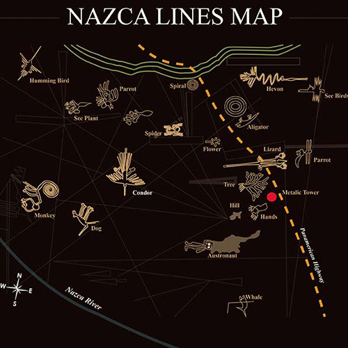 秘魯納斯卡:沙漠中的神秘符號 - Nazca旅行指南 11 納斯卡線地圖
