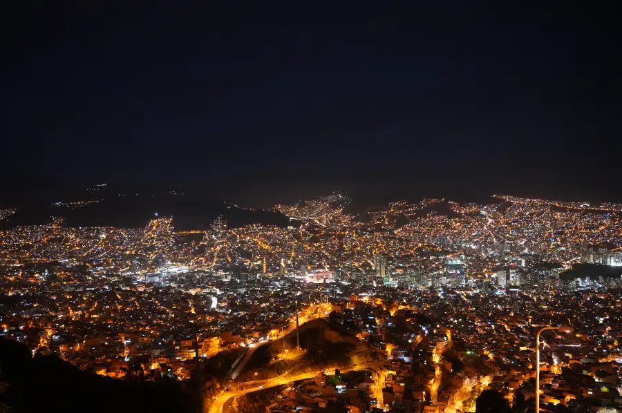 玻利維亞拉巴斯:世界最高的首都;最大的纜車運輸系統 La Paz 旅遊指南 20 電纜車上的夜景!