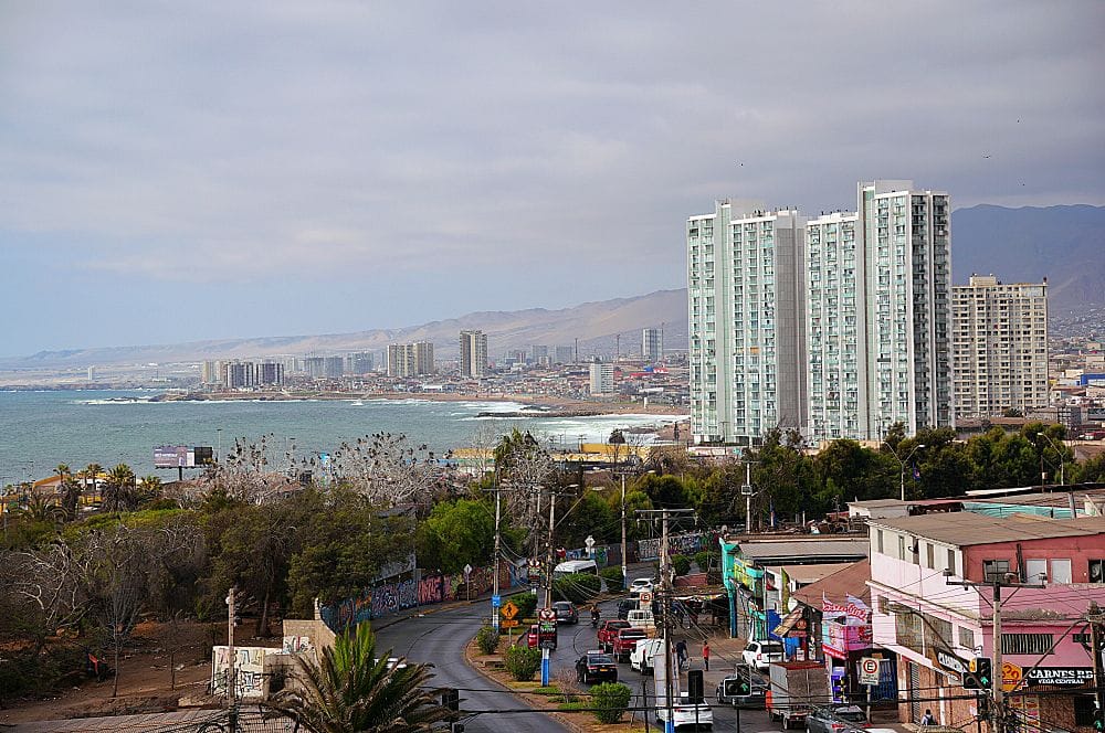 從住宿看出去的安托法加斯塔市容。