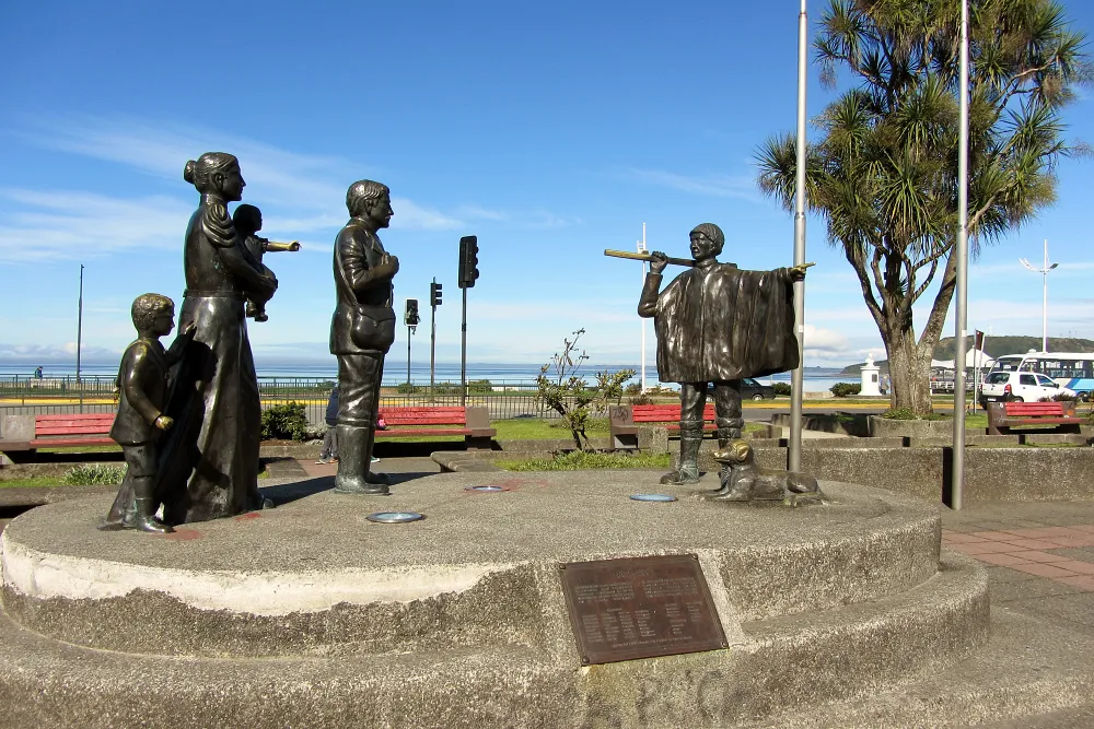 在蒙特港紀念德國殖民的紀念碑。